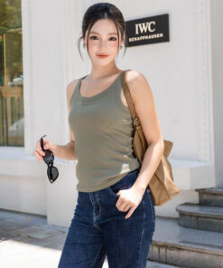 Áo Ba Lỗ  Bra Top Nữ Cotton Kèm Đệm Mút Cố Định Melinfa VAA0570