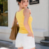 Áo Ba Lỗ  Bra Top Nữ Cotton Kèm  Đệm Mút Cố Định Melinfa VAA0403 - Ảnh 2