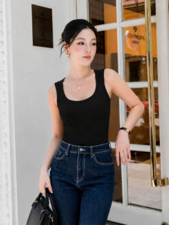 Áo Ba Lỗ Bra Top Nữ Cotton Kèm Đệm Mút Cố Định Melinfa VAA0517