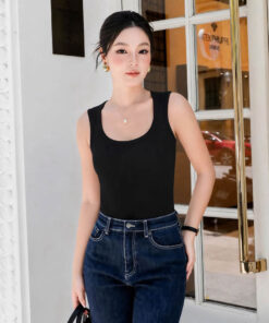 Alternative view of Áo Ba Lỗ Bra Top Nữ Cotton Kèm Đệm Mút Cố Định Melinfa VAA0517