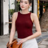 Áo Ba Lỗ Bra Top Nữ Cotton Kèm Đệm Mút Cố Định Melinfa VAA0547
