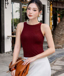 Áo Ba Lỗ Bra Top Nữ Cotton Kèm Đệm Mút Cố Định Melinfa VAA0547