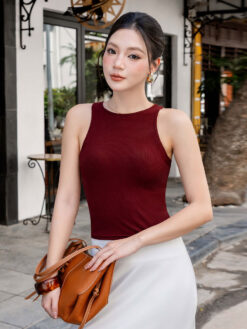 Áo Ba Lỗ Bra Top Nữ Cotton Kèm Đệm Mút Cố Định Melinfa VAA0547