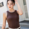 Áo Ba Lỗ  Bra Top Nữ Cotton Kèm  Đệm Mút Cố Định Melinfa VAA0588 - Ảnh 2
