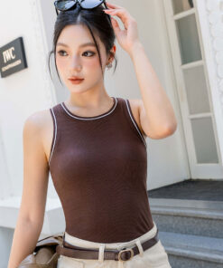 Alternative view of Áo Ba Lỗ  Bra Top Nữ Cotton Kèm  Đệm Mút Cố Định Melinfa VAA0588