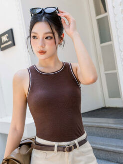 Alternative view of Áo Ba Lỗ  Bra Top Nữ Cotton Kèm  Đệm Mút Cố Định Melinfa VAA0588