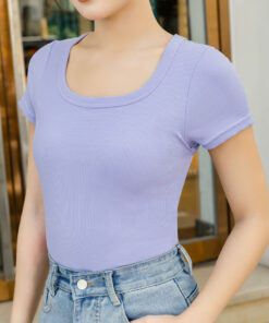 Alternative view of Áo Cộc tay Bra Top Nữ Cotton Kèm Đệm Mút Cố Định Melinfa VAA0624