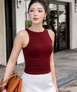 Alternative view of Áo Ba Lỗ Bra Top Nữ Cotton Kèm Đệm Mút Cố Định Melinfa VAA0547