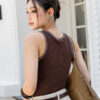 Áo Ba Lỗ  Bra Top Nữ Cotton Kèm  Đệm Mút Cố Định Melinfa VAA0588 - Ảnh 4