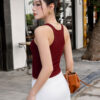 Áo Ba Lỗ Bra Top Nữ Cotton Kèm Đệm Mút Cố Định Melinfa VAA0547 - Ảnh 4