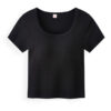 Áo Cộc tay Bra Top Nữ Cotton Kèm Đệm Mút Cố Định Melinfa VAA0624 - Ảnh 6