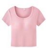 Áo Cộc tay Bra Top Nữ Cotton Kèm Đệm Mút Cố Định Melinfa VAA0624 - Ảnh 8
