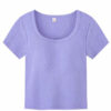 Áo Cộc tay Bra Top Nữ Cotton Kèm Đệm Mút Cố Định Melinfa VAA0624 - Ảnh 9